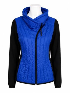 Size M Calvin Klein Performance‎ Women’s Hybrid Down Puffer Jacket Blue Black